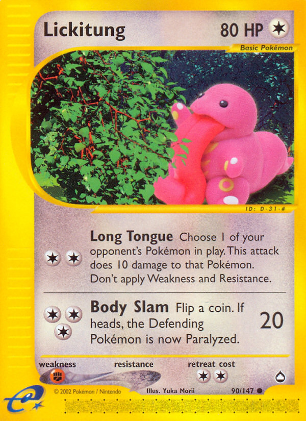 Lickitung (90/147) [Aquapolis] | Clutch Gaming