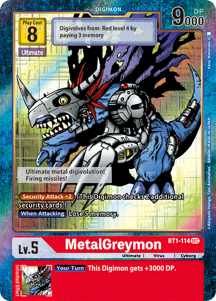 MetalGreymon [BT1-114] (Alternate Art) [Release Special Booster Ver.1.0] | Clutch Gaming