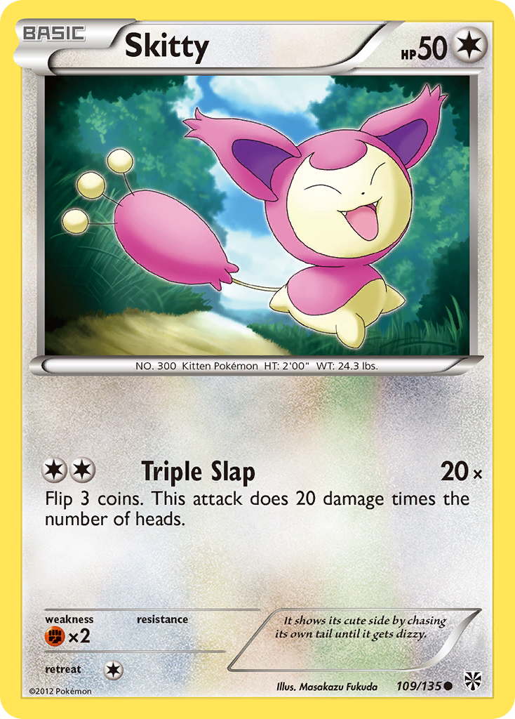 Skitty (109/135) [Black & White: Plasma Storm] | Clutch Gaming