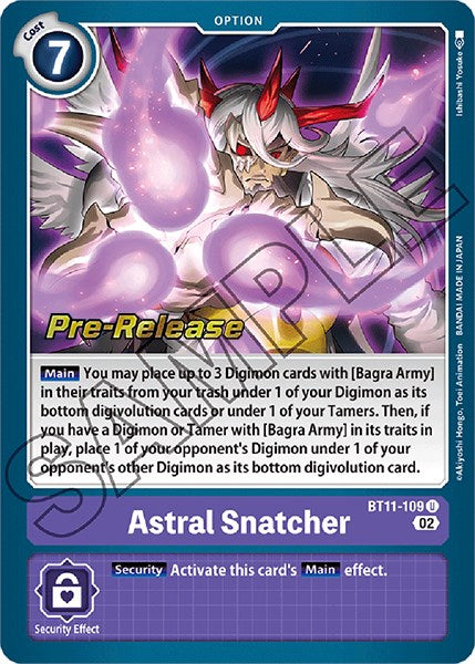 Astral Snatcher [BT11-109] [Dimensional Phase Pre-Release Promos] | Clutch Gaming