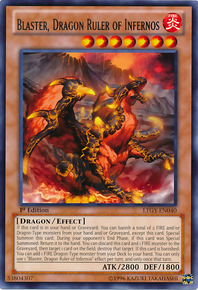 Blaster, Dragon Ruler of Infernos [LTGY-EN040] Rare | Clutch Gaming