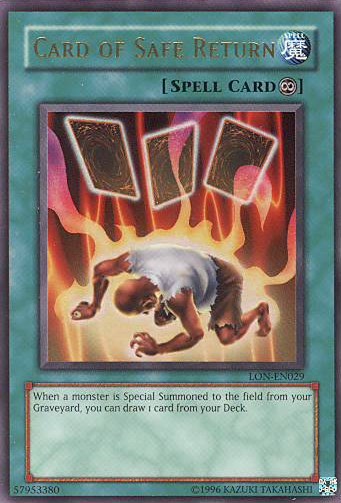 Card of Safe Return [LON-EN029] Ultra Rare | Clutch Gaming