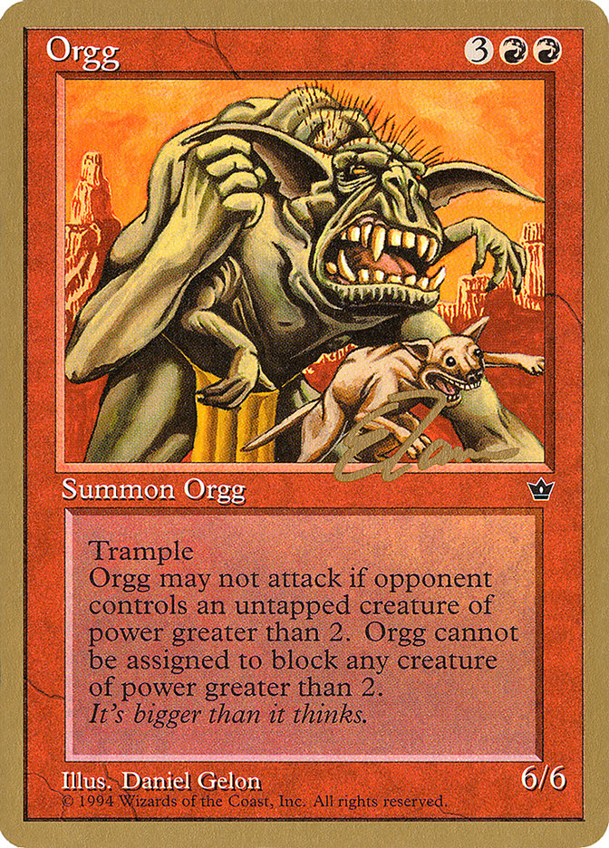 Orgg (Eric Tam) [Pro Tour Collector Set] | Clutch Gaming