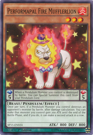 Performapal Fire Mufflerlion [SP15-EN024] Common | Clutch Gaming