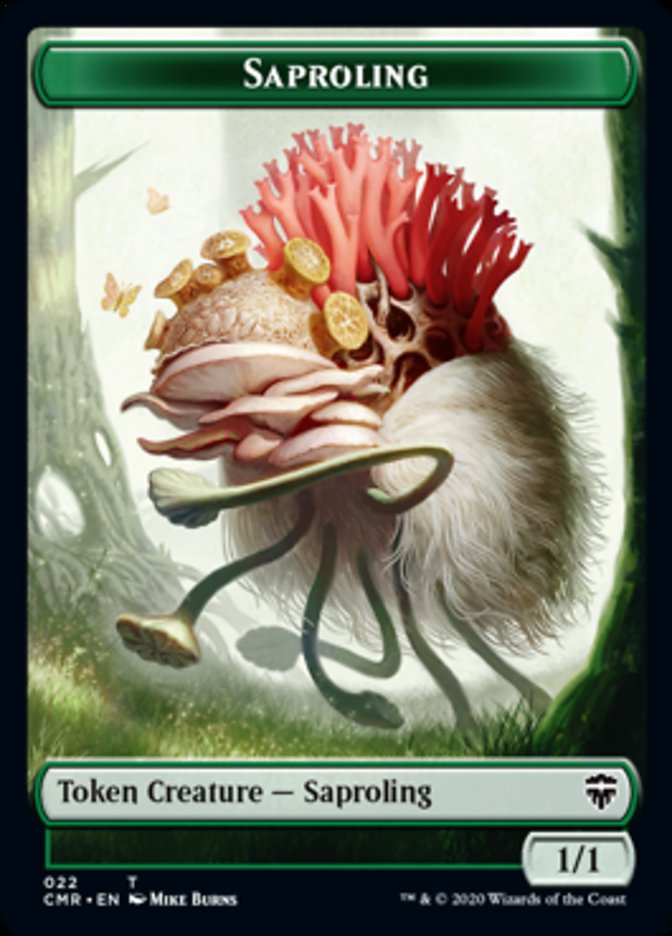 Illusion // Saproling Double-Sided Token [Commander Legends Tokens] | Clutch Gaming