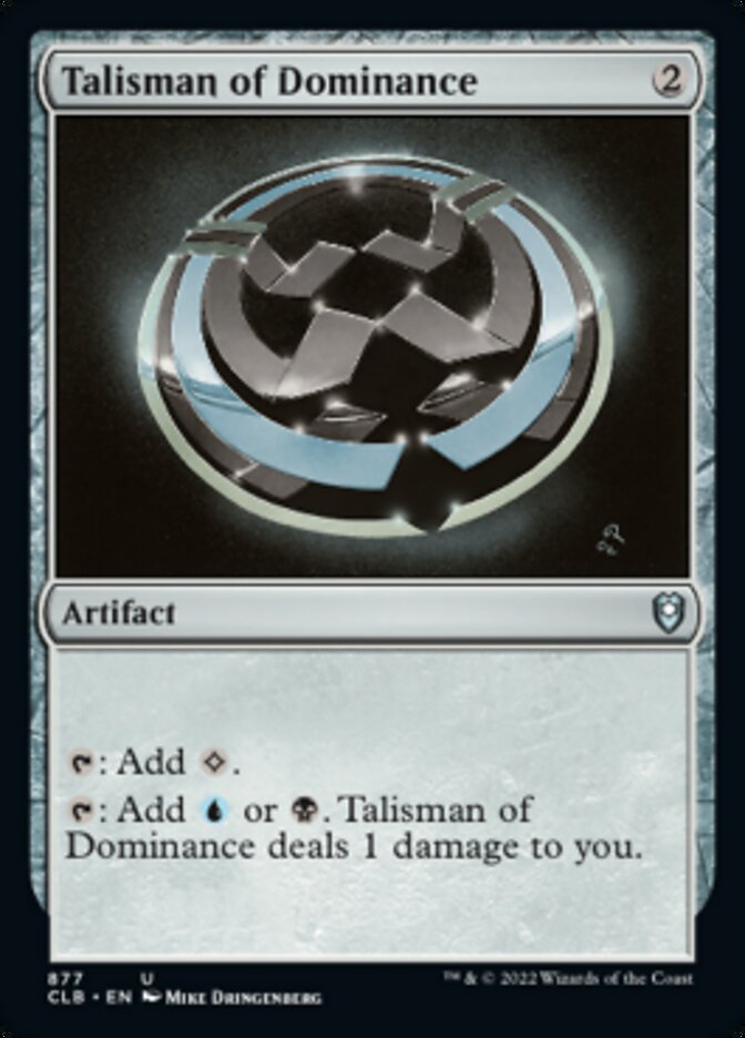 Talisman of Dominance [Commander Legends: Battle for Baldur's Gate] | Clutch Gaming