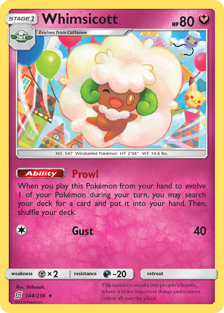 Whimsicott (144/236) [Sun & Moon: Unified Minds] | Clutch Gaming