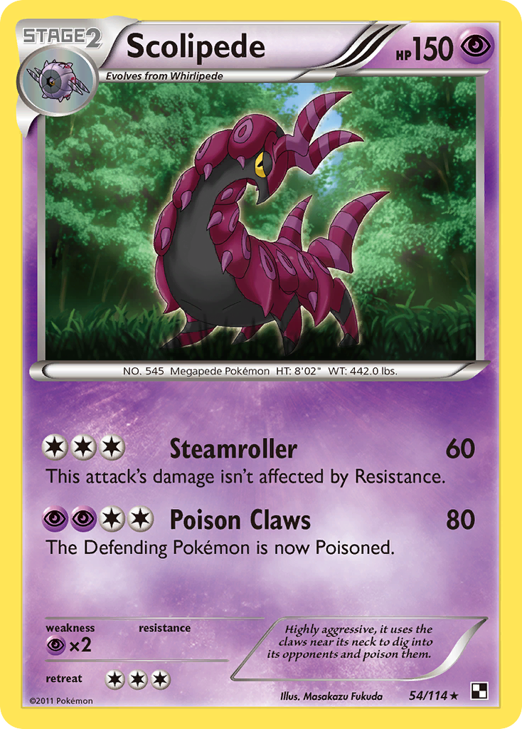 Scolipede (54/114) [Black & White: Base Set] | Clutch Gaming