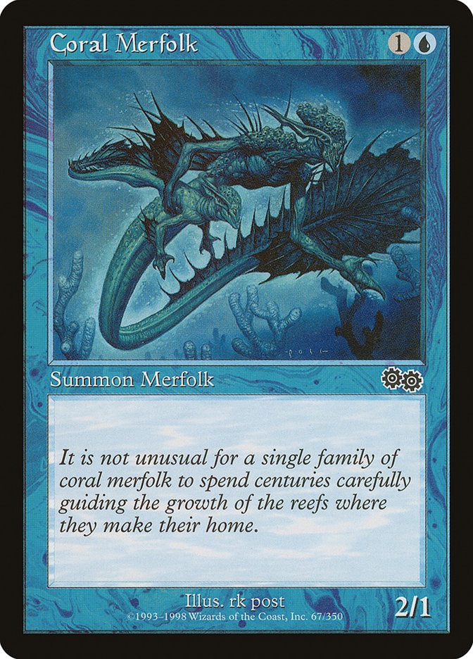 Coral Merfolk [Urza's Saga] | Clutch Gaming