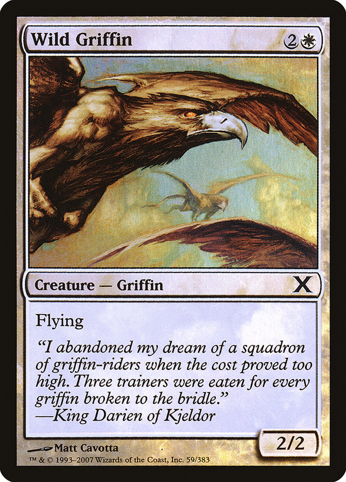 Wild Griffin (Premium Foil) [Tenth Edition] | Clutch Gaming