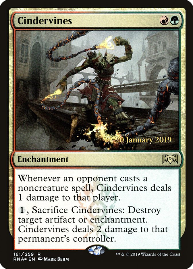 Cindervines [Ravnica Allegiance Prerelease Promos] | Clutch Gaming