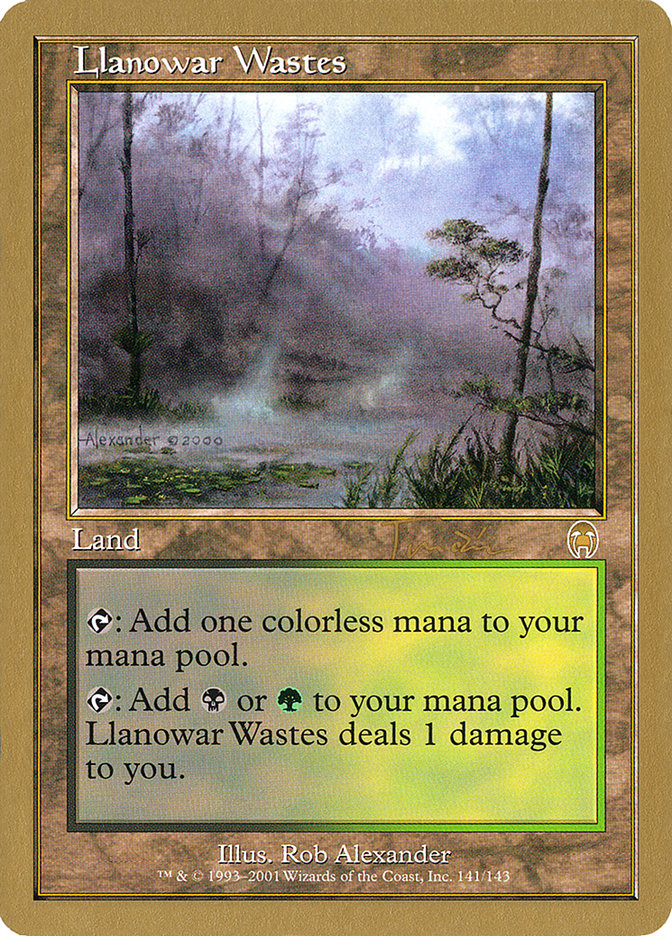 Llanowar Wastes (Jan Tomcani) [World Championship Decks 2001] | Clutch Gaming