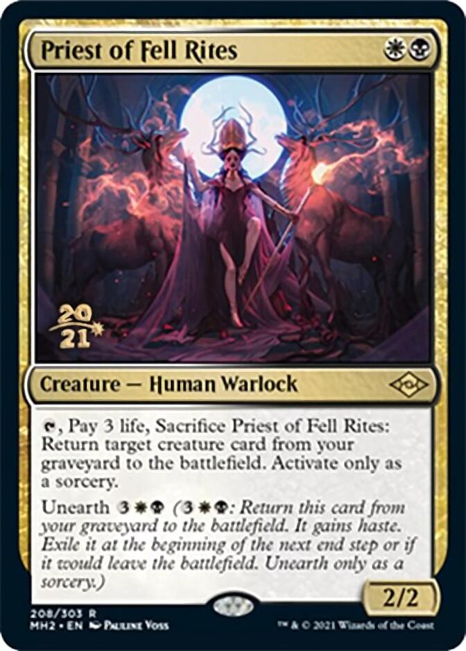 Priest of Fell Rites [Modern Horizons 2 Prerelease Promos] | Clutch Gaming