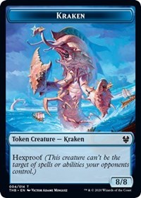 Kraken // Satyr Double-Sided Token [Theros Beyond Death Tokens] | Clutch Gaming