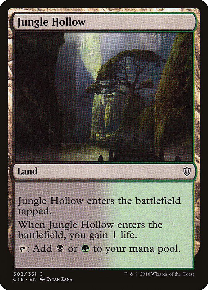 Jungle Hollow [Commander 2016] | Clutch Gaming