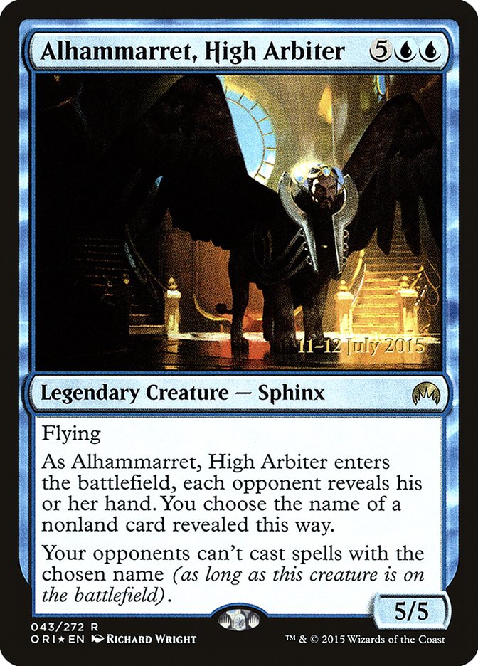 Alhammarret, High Arbiter [Magic Origins Prerelease Promos] | Clutch Gaming