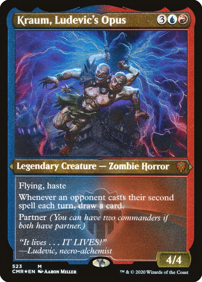 Kraum, Ludevic's Opus (Etched) [Commander Legends] | Clutch Gaming