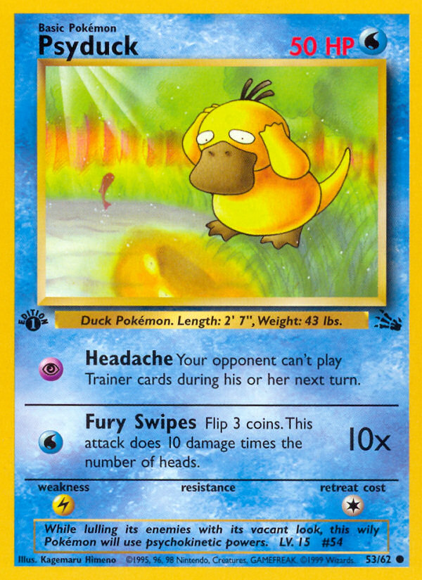 Psyduck (53/62) [Fossil 1st Edition] | Clutch Gaming