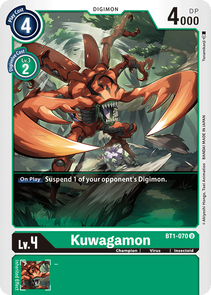 Kuwagamon [BT1-070] [Release Special Booster Ver.1.0] | Clutch Gaming