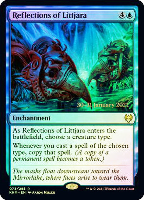 Reflections of Littjara [Kaldheim Prerelease Promos] | Clutch Gaming