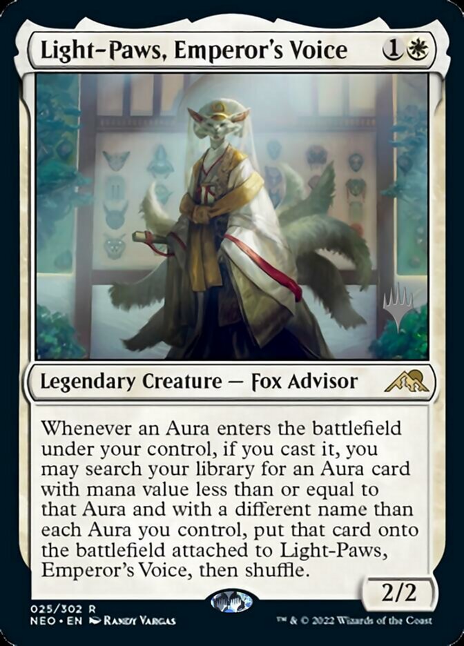 Light-Paws, Emperor's Voice (Promo Pack) [Kamigawa: Neon Dynasty Promos] | Clutch Gaming