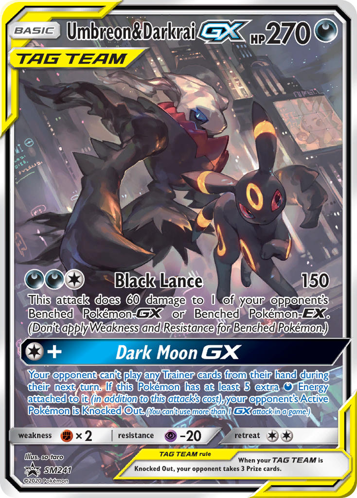 Umbreon & Darkrai GX (SM241) [Sun & Moon: Black Star Promos] | Clutch Gaming