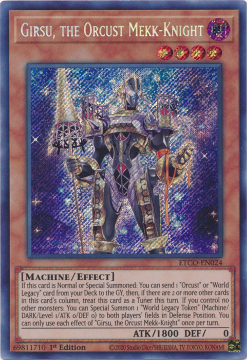 Girsu, the Orcust Mekk-Knight [ETCO-EN024] Secret Rare | Clutch Gaming