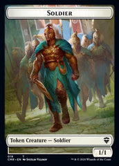 Cat // Soldier Double-Sided Token [Commander Legends Tokens] | Clutch Gaming