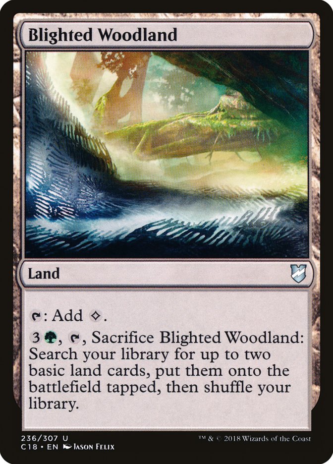 Blighted Woodland [Commander 2018] | Clutch Gaming