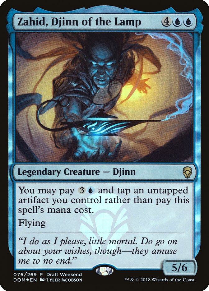 Zahid, Djinn of the Lamp (Draft Weekend) [Dominaria Promos] | Clutch Gaming