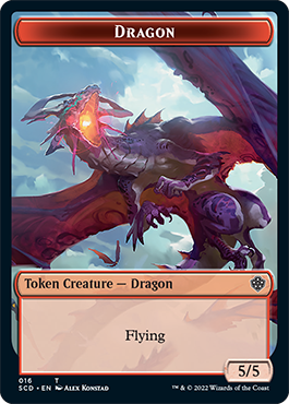 Dragon // Dragon Double-Sided Token [Starter Commander Decks] | Clutch Gaming