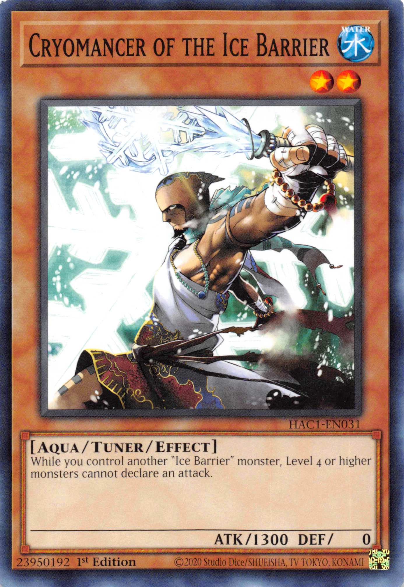 Cryomancer of the Ice Barrier [HAC1-EN031] Common | Clutch Gaming