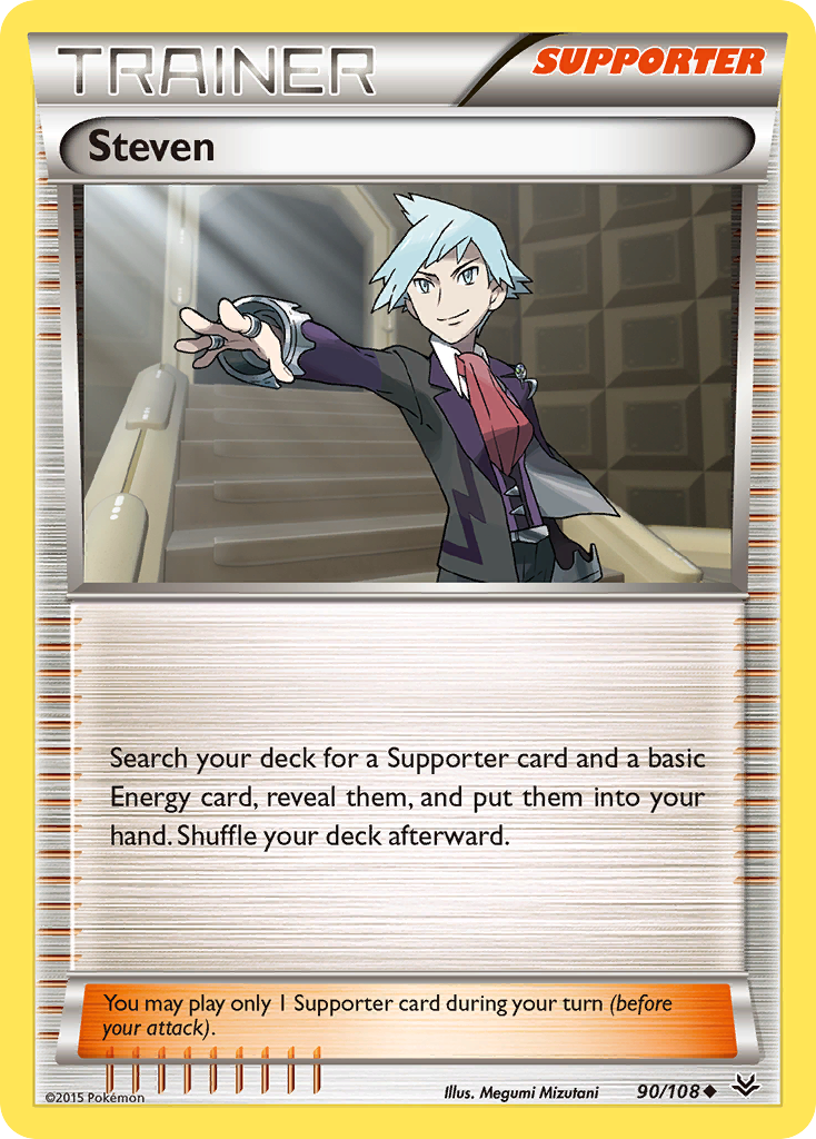 Steven (90/108) [XY: Roaring Skies] | Clutch Gaming