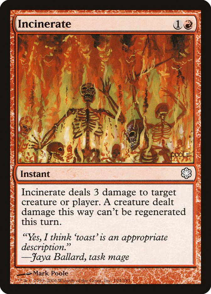 Incinerate [Coldsnap Theme Decks] | Clutch Gaming