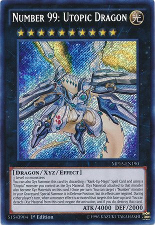 Number 99: Utopic Dragon [MP15-EN190] Secret Rare | Clutch Gaming