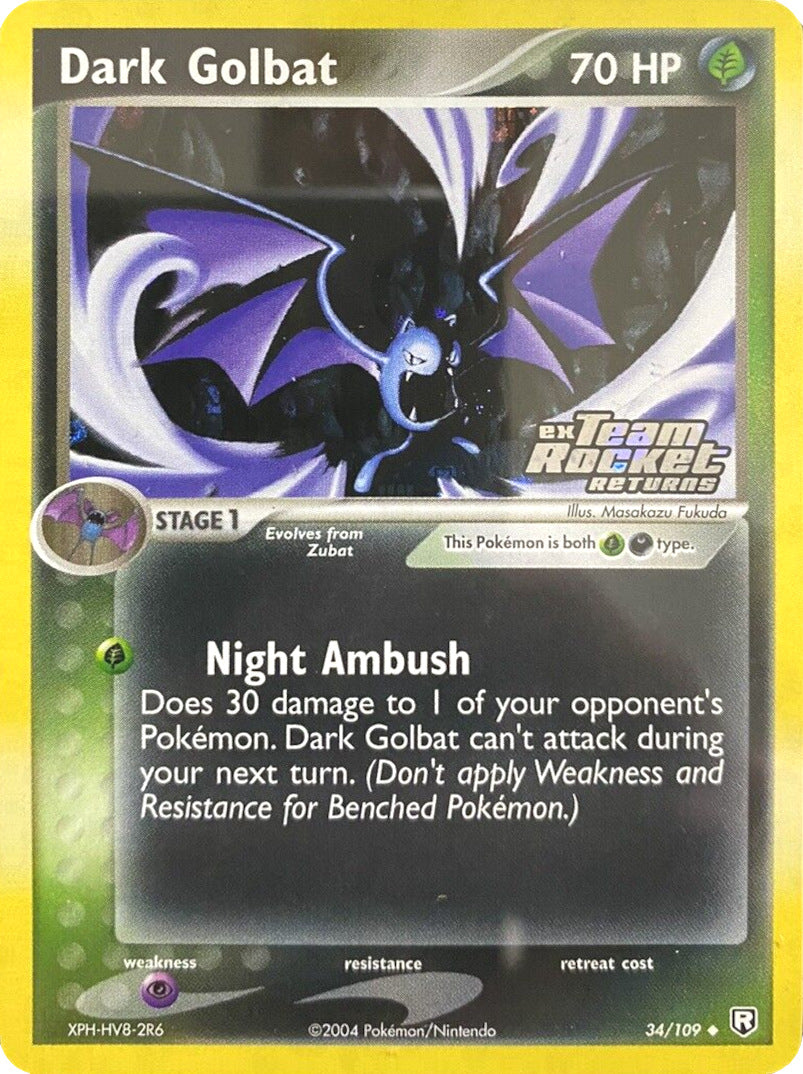 Dark Golbat (34/109) (Stamped) [EX: Team Rocket Returns] | Clutch Gaming