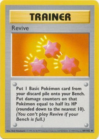 Revive (89/102) [Base Set Shadowless Unlimited] | Clutch Gaming