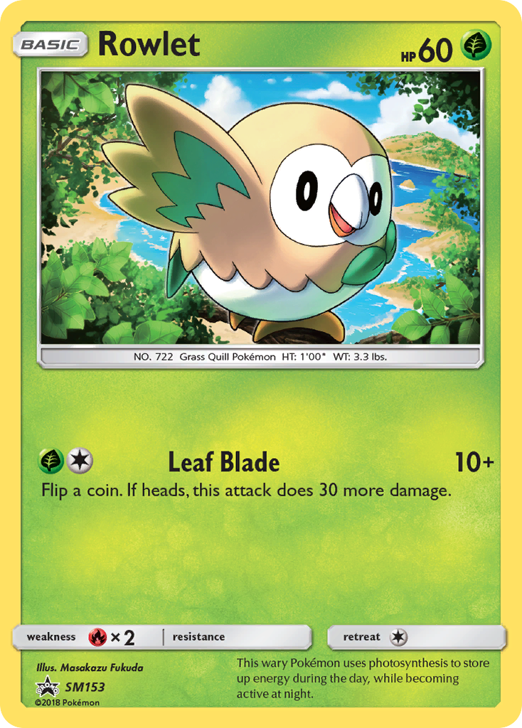 Rowlet (SM153) [Sun & Moon: Black Star Promos] | Clutch Gaming