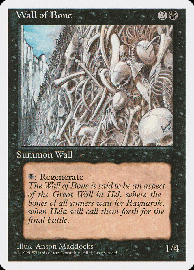 Wall of Bone [Fourth Edition] | Clutch Gaming