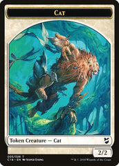 Angel // Cat Double-Sided Token [Commander 2018 Tokens] | Clutch Gaming