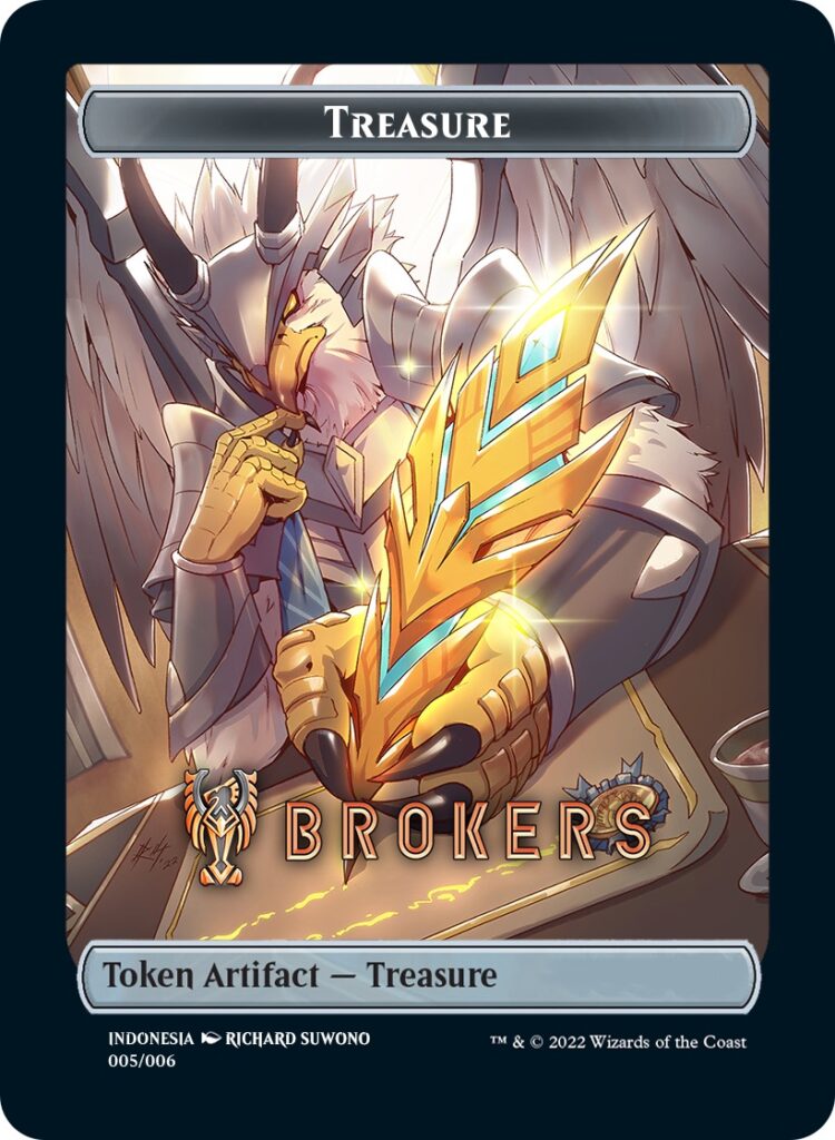 Treasure Token (Brokers) (Southeast Asia Artists) [Streets of New Capenna Tokens] | Clutch Gaming