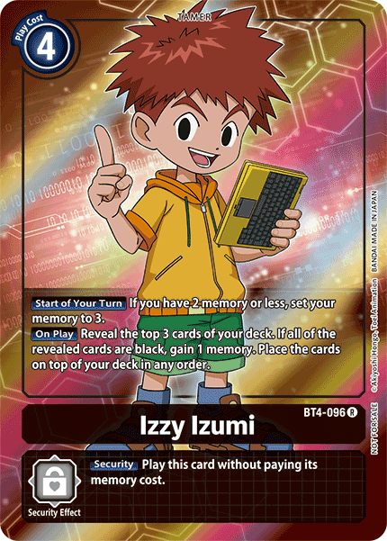 Izzy Izumi [BT4-096] (Buy-A-Box Promo) [Great Legend Promos] | Clutch Gaming