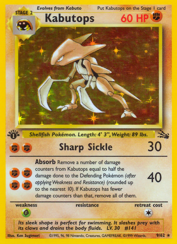 Kabutops (9/62) [Fossil 1st Edition] | Clutch Gaming