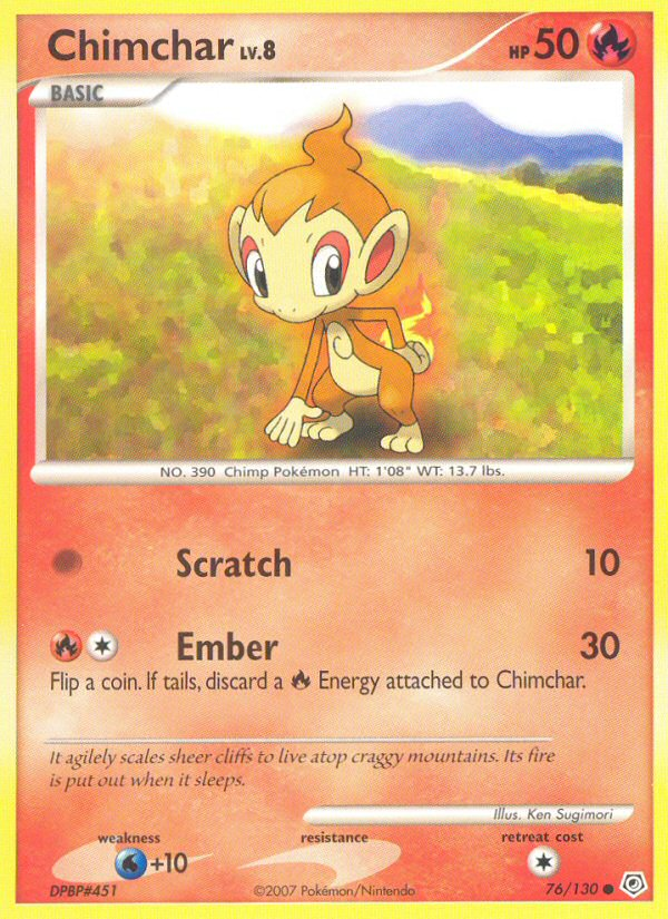 Chimchar (76/130) [Diamond & Pearl: Base Set] | Clutch Gaming