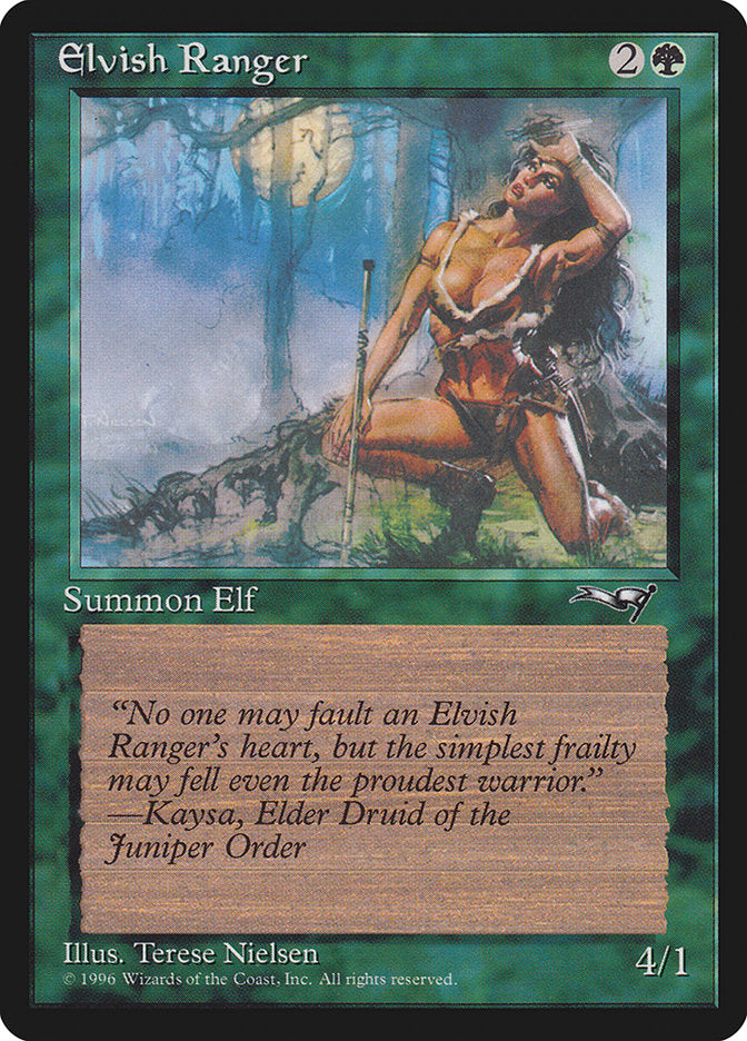 Elvish Ranger (Moon Background) [Alliances] | Clutch Gaming