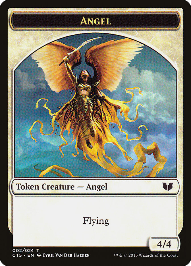 Angel // Knight (005) Double-Sided Token [Commander 2015 Tokens] | Clutch Gaming