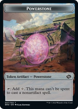 Powerstone // Golem Double-Sided Token [The Brothers' War Tokens] | Clutch Gaming