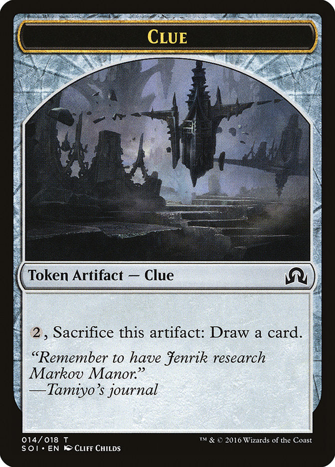 Clue Token (014/018) [Shadows over Innistrad Tokens] | Clutch Gaming