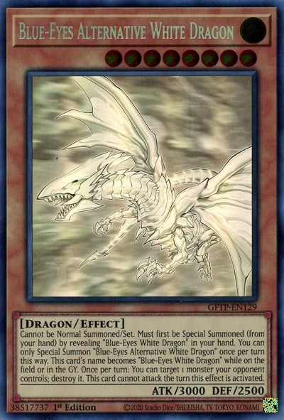 Blue-Eyes Alternative White Dragon [GFTP-EN129] Ghost Rare | Clutch Gaming