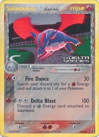 Salamence (14/113) (Delta Species) (Stamped) [EX: Delta Species] | Clutch Gaming